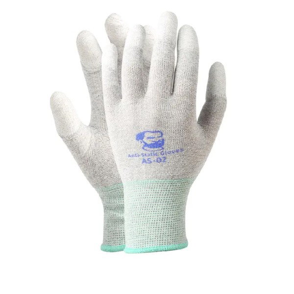Handschuhe, ESD, mit PU-Fingerkuppen, 1x Paar [Größe L] MECHANIC AS02(L)