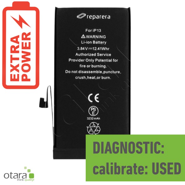 Akku Diagnostic *reparera* für iPhone 13 (HIGH CAPACITY) inkl. Akkuklebestreifen