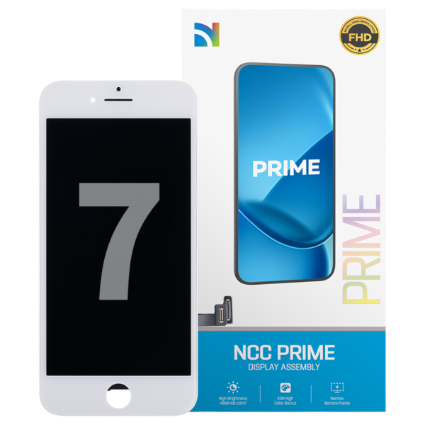 Displayeinheit NCC PRIME für iPhone 7 (COPY) INCELL LCD, inkl. Heatplate, white