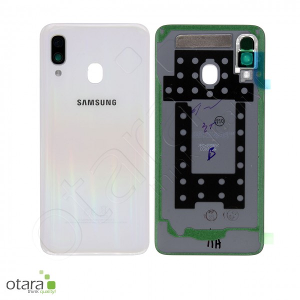 Akkudeckel Samsung Galaxy A40 (A405F), white, Serviceware