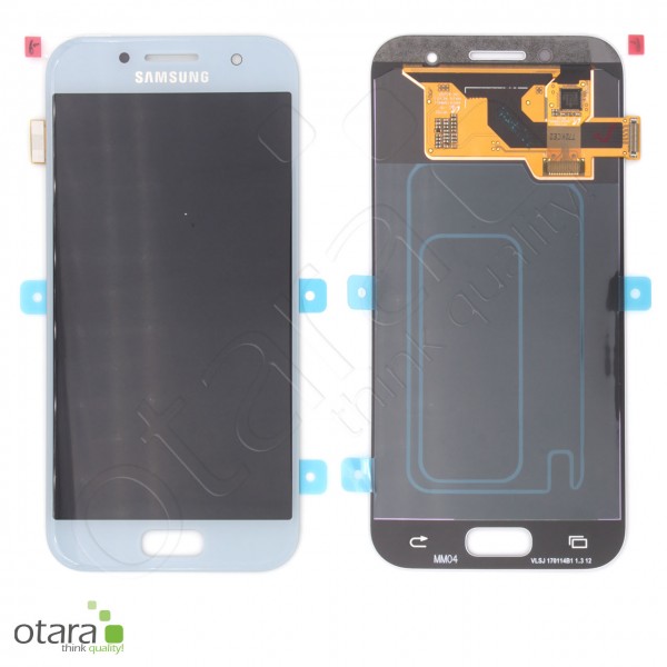 Displayeinheit Samsung Galaxy A3 2017 (A320F), blau, Serviceware
