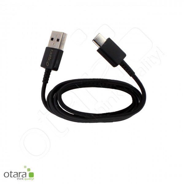 Charging cable USB to USB-C, 1,2m, black [Quick Charge 3.0 compatible]