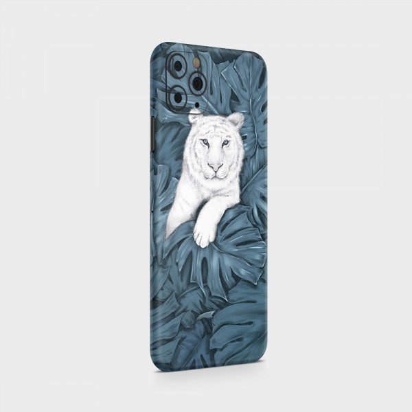 GREEN MNKY Backcover Skin Smartphone 7" (Design Serie) "White Tiger" [3 Stück]