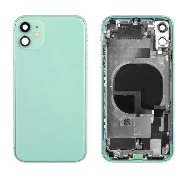 Backhousing Gehäuse (mit Kleinteilen/OHNE LOGO) NCC Nparts für iPhone 11, grün
