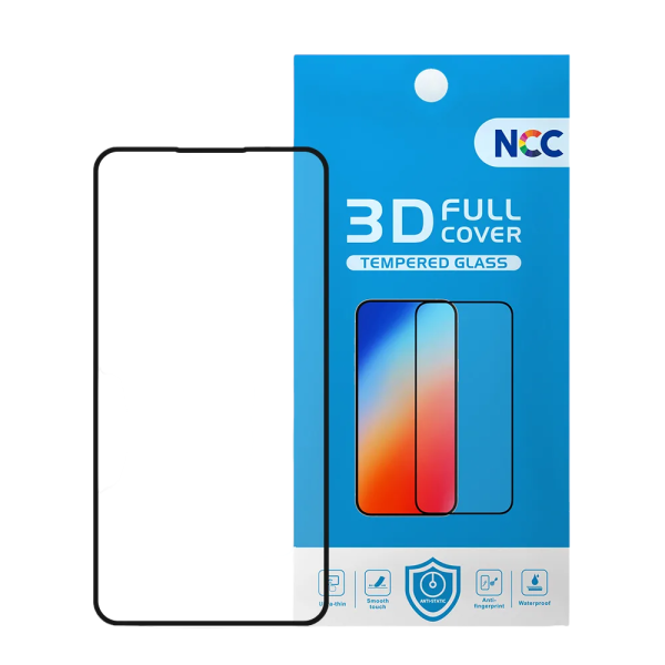 Schutzglas NCC 3D Full Cover iPhone 15/16, schwarz (Paperpack)