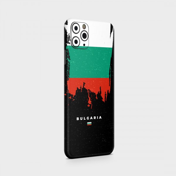 GREEN MNKY Backcover Skin Smartphone 7" (Flags Serie) "Bulgaria Flag" [3 Stück]
