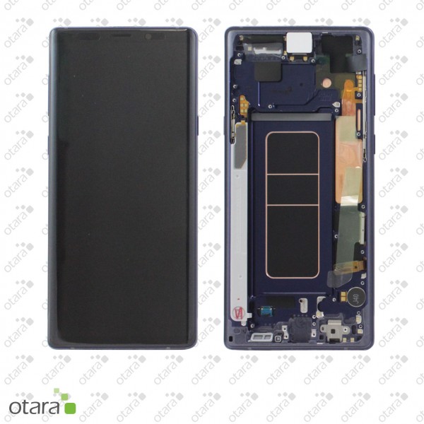 Displayeinheit Samsung Galaxy Note 9 (N960F), ocean blue, Serviceware