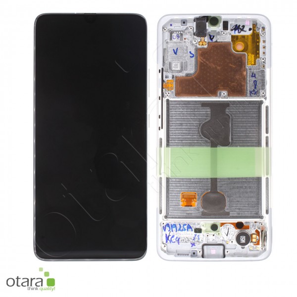 Displayeinheit Samsung Galaxy A90 5G (A908F), modern white, Serviceware