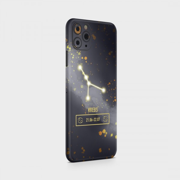 GREEN MNKY Backcover Skin Smartphone 7" (Zodiac Serie) "Krebs Zodiac" [3 Stück]