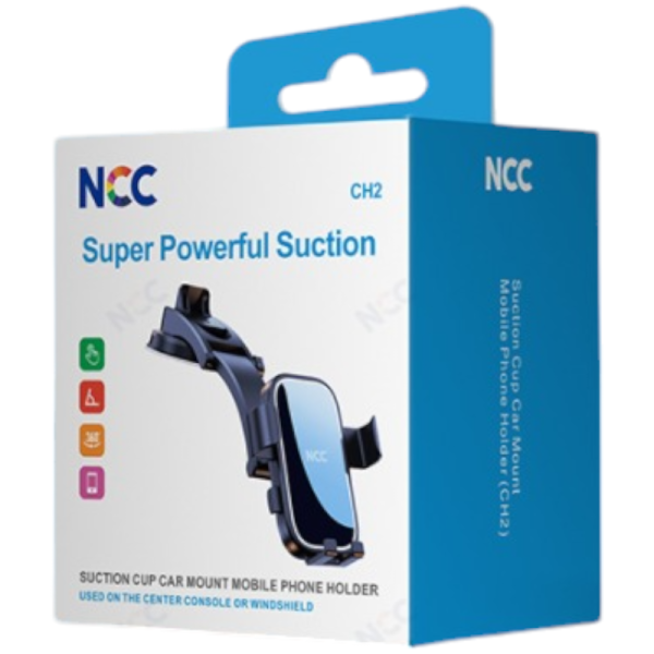 Car Holder Smartphone Autohalterung NCC CH20 (Super Powerful Suction), black (Retail/Blister)