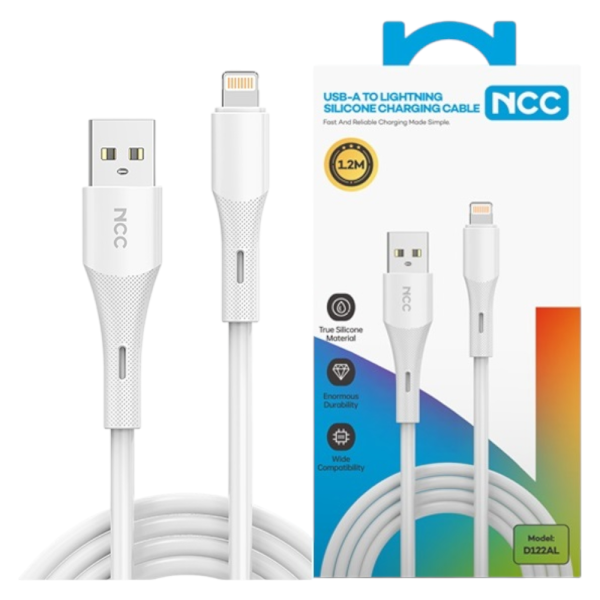[Pre-Order] Charging Sync Cable NCC USB-A TO Lightning (D122AL|1.2M), white (Retail/Blister)