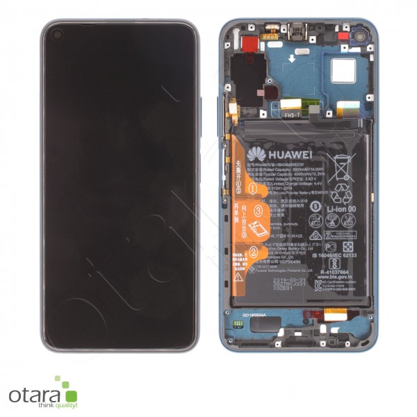 Displayeinheit inkl. Rahmen, Akku Huawei Honor 20 Pro, phantom blue, Serviceware