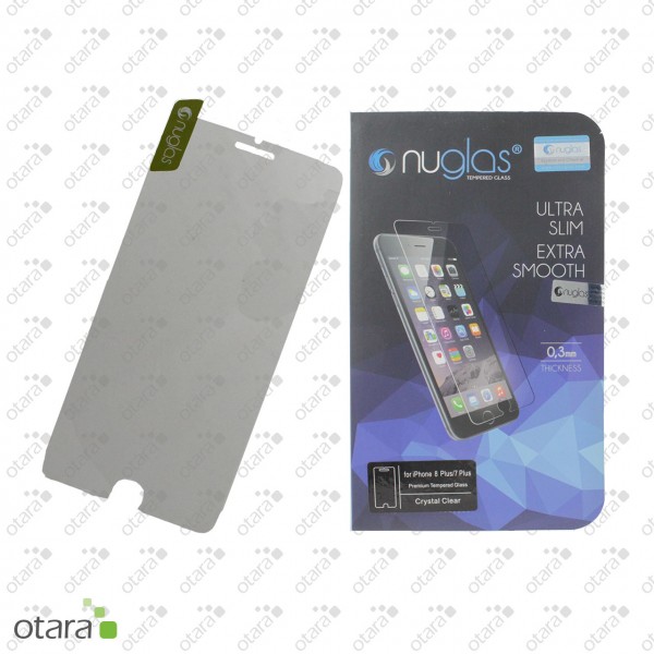 Schutzglas Nuglas (extra dünn 0,3 mm) für iPhone 7 Plus/8 Plus (mit Verpackung)