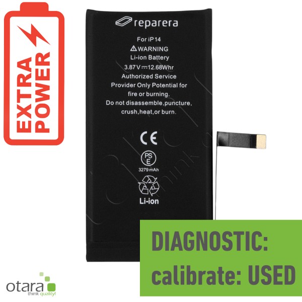 Akku Diagnostic *reparera* für iPhone 14 (HIGH CAPACITY) inkl. Akkuklebestreifen