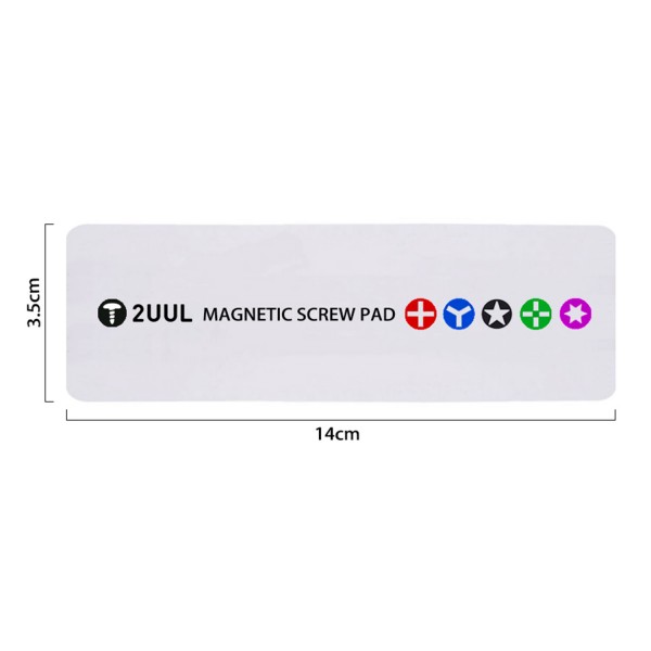 2UUL Magnetic Screw Pad 140x35x2mm