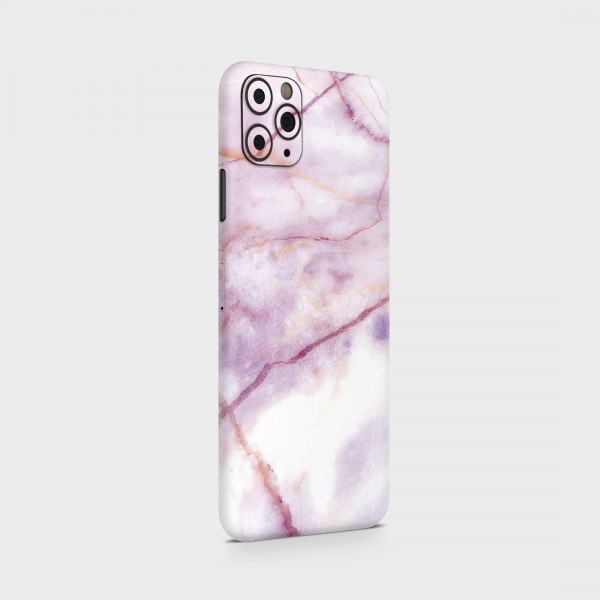 GREEN MNKY Backcover Skin Smartphone 7" (Struktur Serie) "Purple Marble" [3 Stück]