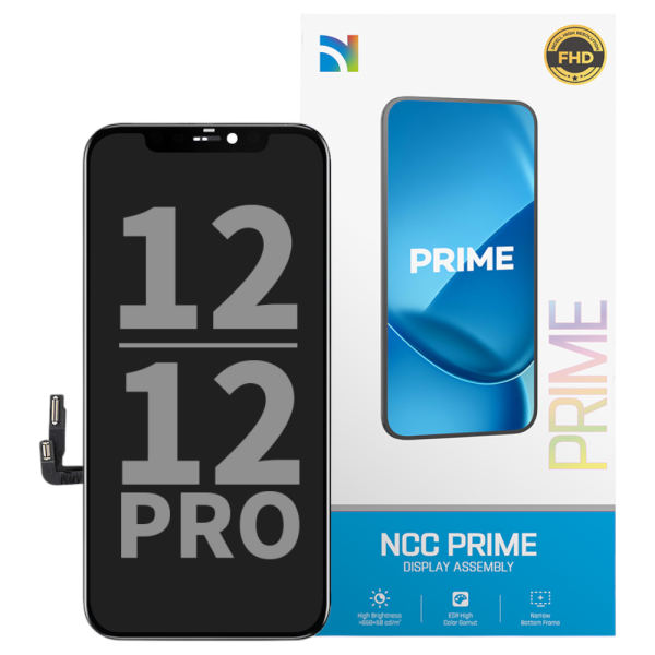 Displayeinheit NCC PRIME für iPhone 12/12 Pro (COPY) INCELL LCD, black