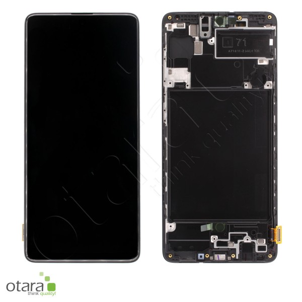 Display unit Samsung Galaxy A71 (A715F), black, Service Pack