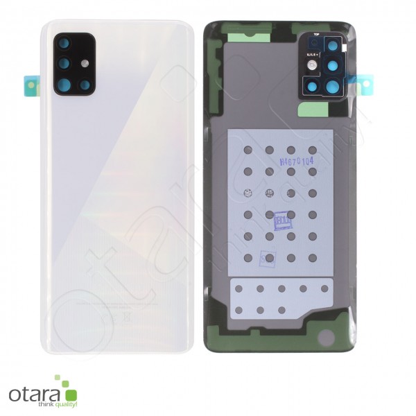 Akkudeckel Samsung Galaxy A51 (A515F), Prism crush white, Serviceware