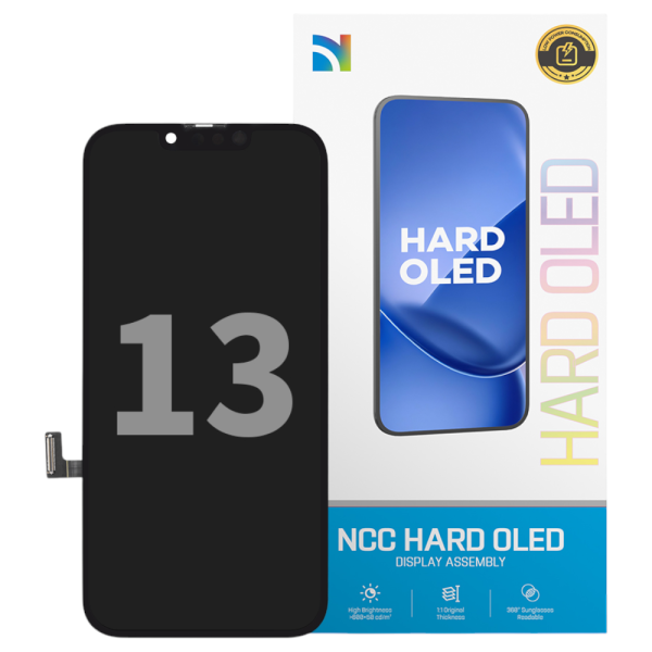 Displayeinheit NCC HARD OLED für iPhone 13 (COPY), hard OLED, black
