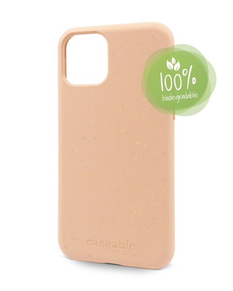 Schutzhülle CASEABLE EcoCase iPhone 11, sand rosa (Retail/Blister)