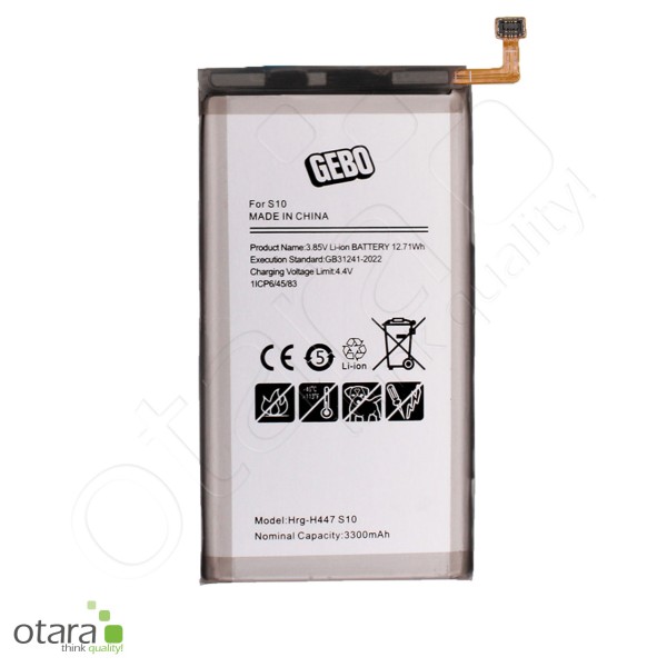 Battery suitable for Samsung Galaxy S10 (G973F) [3,4Ah] Substitute for: EB-BG973ABU