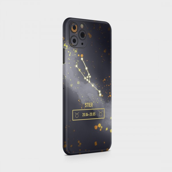 GREEN MNKY Backcover Skin Smartphone 7" (Zodiac Serie) "Stier Zodiac" [3 Stück]
