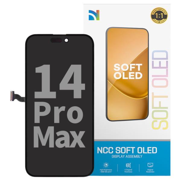 Displayeinheit NCC SOFT OLED+ für iPhone 14 Pro Max (COPY) 120Hz soft OLED, black