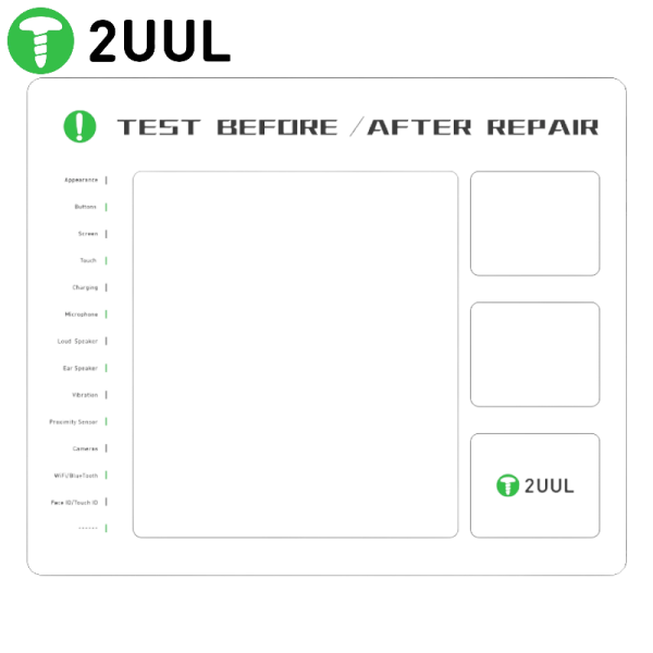 Arbeitsmatte Screw Pad/Repair Pad (magnetisch) 2UUL ST92 [30x25cm], white