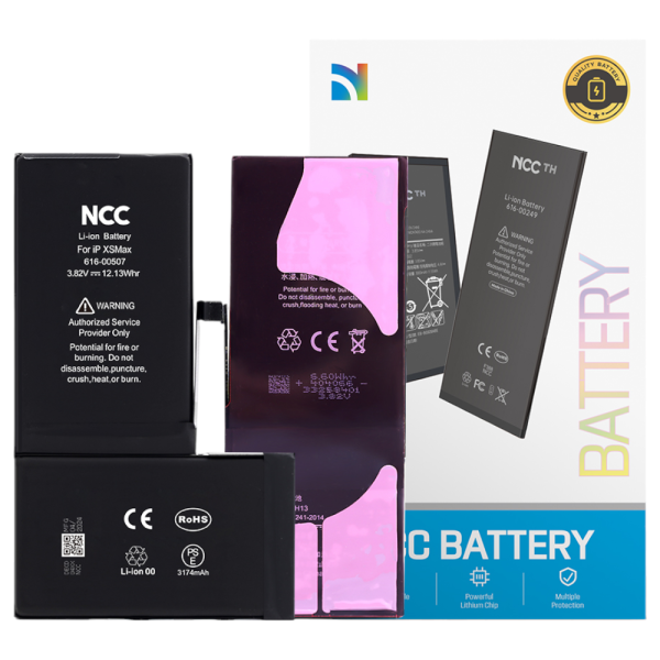 Akku NCC für iPhone XS Max inkl. Akkuklebestreifen