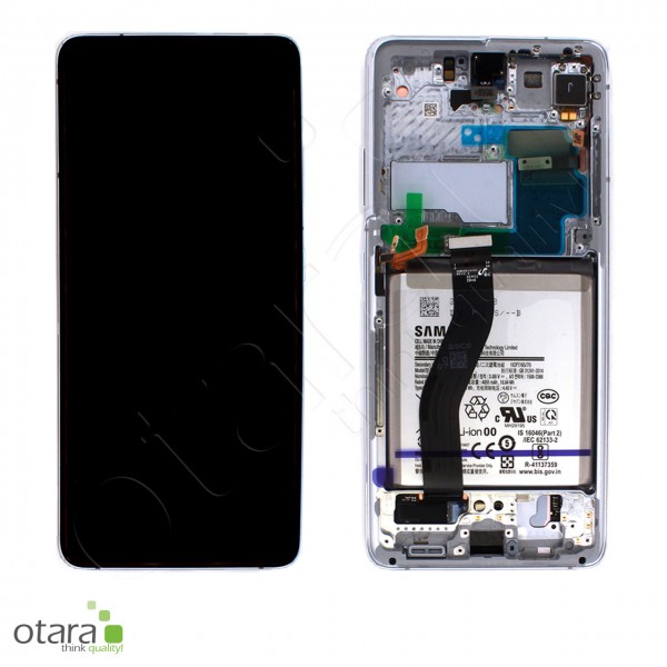 Displayeinheit Samsung Galaxy S21 Ultra (G998), inkl. Akku, phantom silver, Serviceware