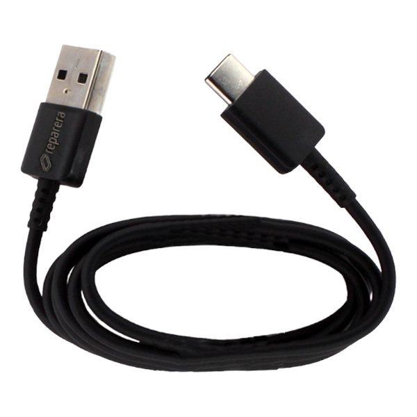 Charging cable USB to USB-C, 1,2m, black [Quick Charge 3.0 compatible]