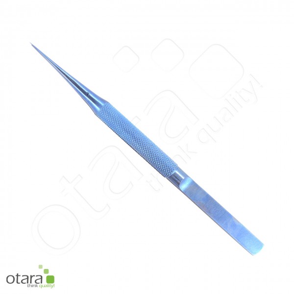 Pinzette, Präzisionspinzette "blue", sehr schlank, extra fein 0.1mm, gerade Spitze, 140mm