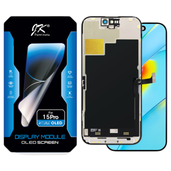 Displayeinheit JK SOFT OLED für iPhone 15 Pro (COPY), soft OLED, black