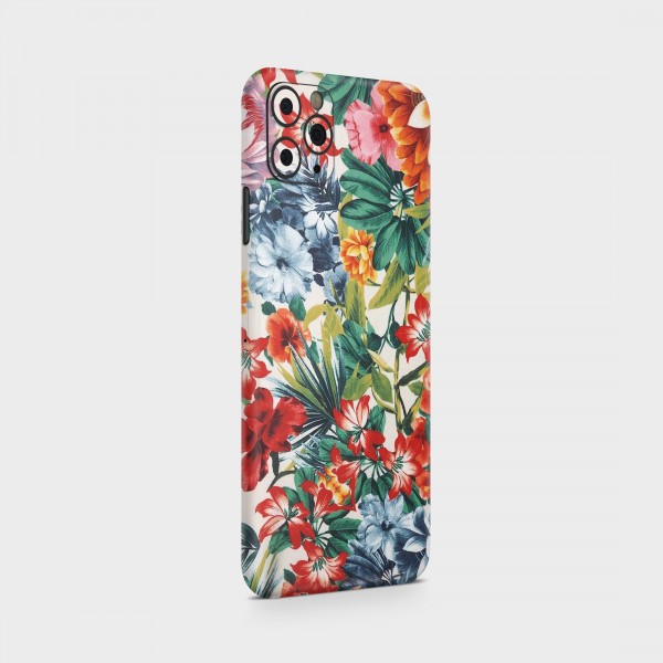 GREEN MNKY Backcover Skin Smartphone 7" (Design Serie) "Colorful Flowers" [3 Stück]