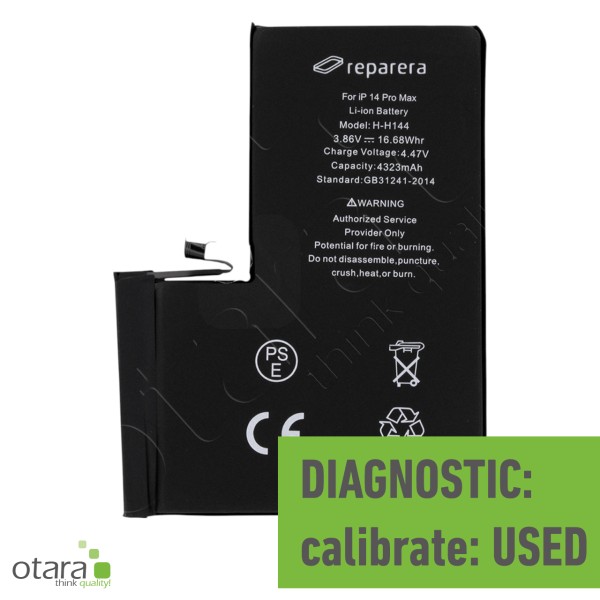 Akku Diagnostic *reparera* für iPhone 14 Pro Max inkl. Akkuklebestreifen