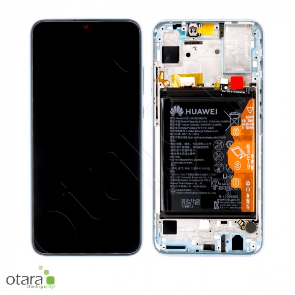 Displayeinheit inkl. Rahmen, Akku Huawei Honor 10 Lite (HRY-LX1), sapphire blue, Serviceware