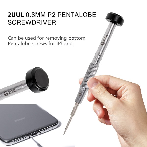 Schraubendreher P2 Pentalobe 0,8mm [2UUL NEW EDITION everyday screwdriver] (schwarz)
