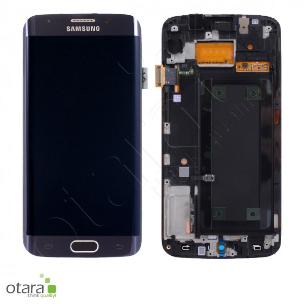 Displayeinheit Samsung Galaxy S6 Edge (G925F), sapphire black, Serviceware
