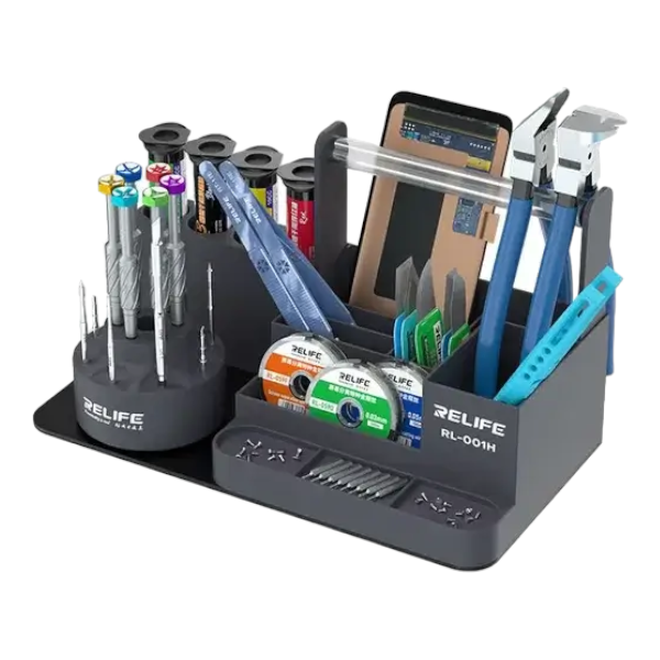 Tool Holder Desktop Holder & Organizer Plastic RELIFE RL-001H, black [26x13x14cm/Ø7,0cm]