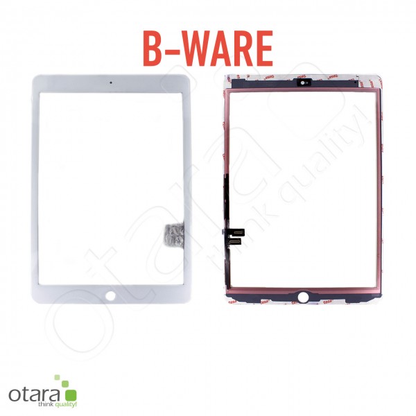 B-WARE Displayglas geeignet für iPad 7 (10.2|2019) A2197 A2198 A2200 (o.HB), weiß