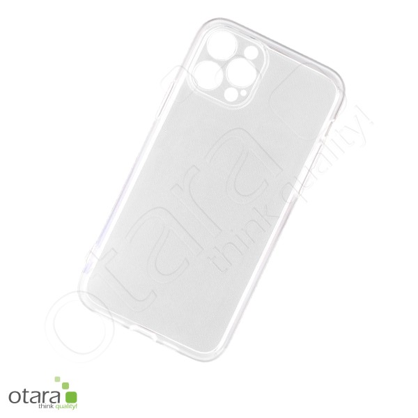 Schutzhülle Clearcase TPU Handyhülle iPhone 12 Pro (inkl. extra Kameraschutz), transparent