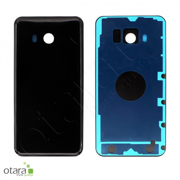Akkudeckel geeignet für HTC U11, schwarz (brilliant black)