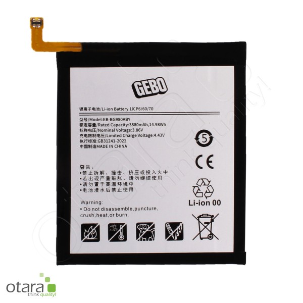 Battery suitable for Samsung Galaxy S20 (G980F,G981B) [4,0Ah] Substitute for: EB-BG980ABY