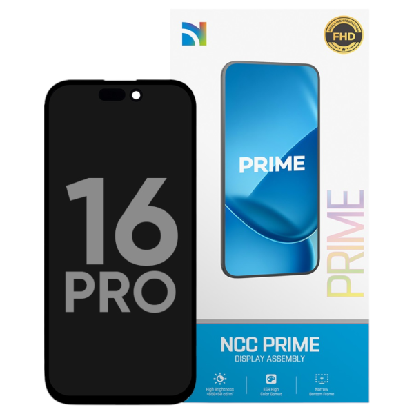Displayeinheit NCC SOFT OLED+ für iPhone 16 Pro (COPY) 120Hz soft OLED, black