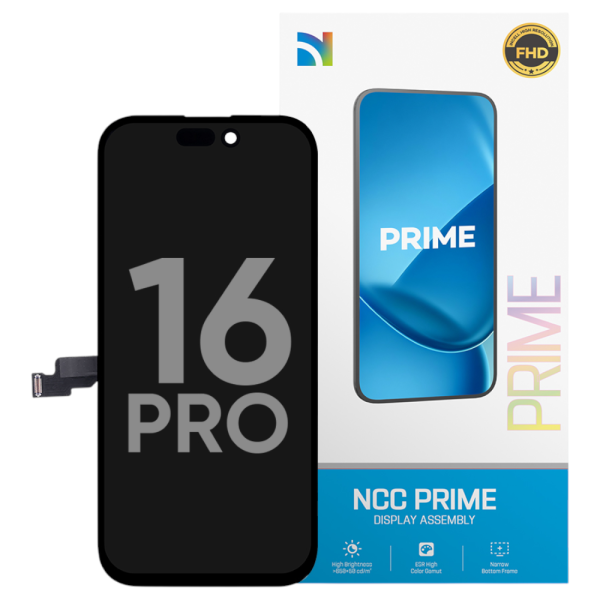 Displayeinheit NCC PRIME für iPhone 16 Pro (COPY) High Refresh INCELL LCD, black