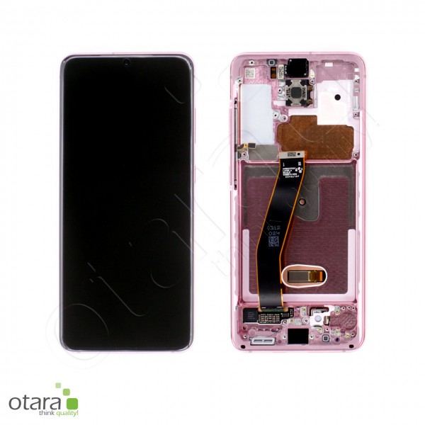 Displayeinheit Samsung Galaxy S20 (G980F), S20 5G (G981B), cloud pink, Serviceware