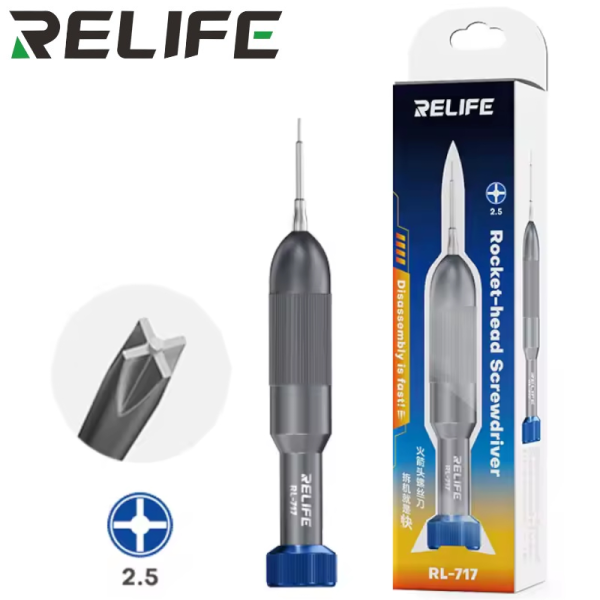 Schraubendreher 2D Rocket Screwdriver RELIFE RL-717 Pinhead/Convex 2.5 (blue)