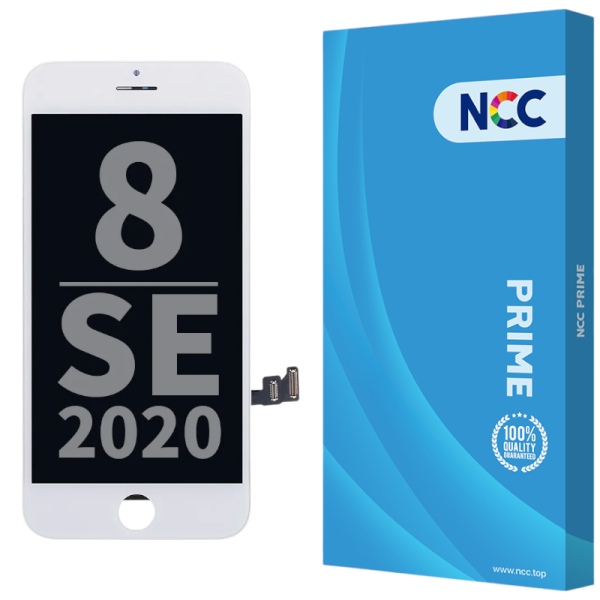 Displayeinheit NCC PRIME für iPhone 8/SE (2020/22) (COPY) INCELL LCD, inkl. Heatplate, white