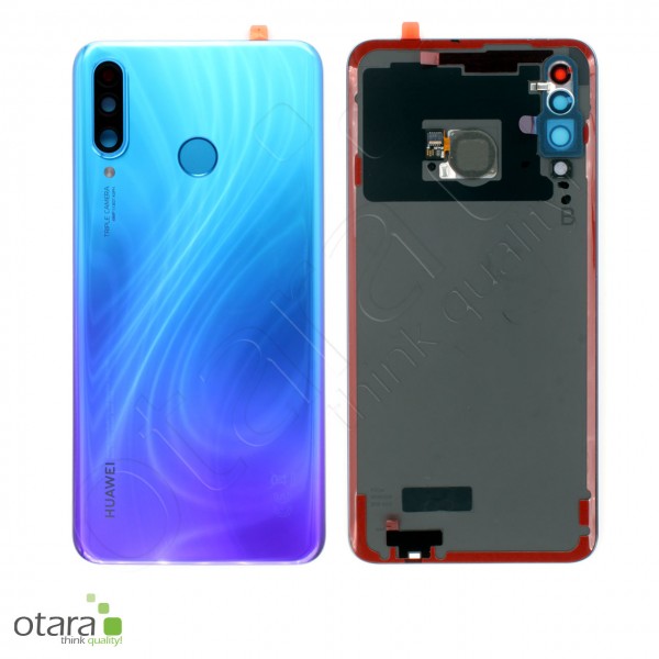 Backcover Huawei P30 Lite, P30 Lite new edition, peacock blue, Service Pack